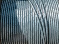 Steel metal coil wire, industrial roll cable Royalty Free Stock Photo