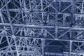 Steel metal industry construction futuristic science abstract for background Royalty Free Stock Photo