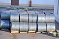 Steel metal-roll Royalty Free Stock Photo