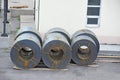 Steel metal-roll Royalty Free Stock Photo