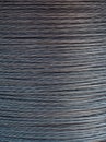 Steel or metal rope, wire. Building material concept.