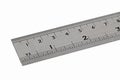 Steel metal ruler Royalty Free Stock Photo