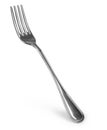 Steel metal table fork isolated over white background Royalty Free Stock Photo