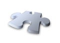 steel metallic Jigsaw piece