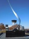 Steel monument at Air & Space Museum