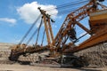 steel overburden excavator open the coal mine