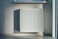 A steel panel heating radiator Royalty Free Stock Photo