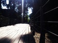 Steel Pathways are constructed with wooden platform for walking and cycling people