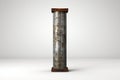 Steel Pillar on white background Royalty Free Stock Photo