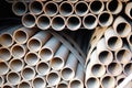 Steel pipes Royalty Free Stock Photo