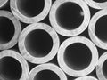 Steel pipes - Metal background - Stock Photos