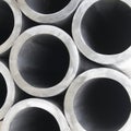 Steel pipes - Metal background - Stock Photos