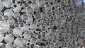 Steel pipes storage, 3D rendering Royalty Free Stock Photo