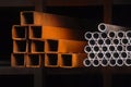 STEEL PIPES tubes Royalty Free Stock Photo