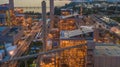 Steel plant, Metallurgical plant, Metallurgical steelmaking factory, Aerial view Royalty Free Stock Photo