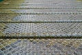 Steel plate slip old metal floor sheet,rusty texture, metallic , industry background, aluminum surfaces , industrial Royalty Free Stock Photo