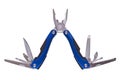 Steel pliers folding multi tool opened Royalty Free Stock Photo