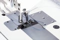 Steel presser foot of industrial sewing machine Royalty Free Stock Photo