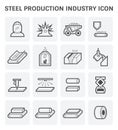 Steel production icon