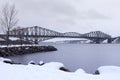 The 1919 steel Quebec Bridge with the longest cantilever span in the world