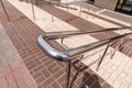 Steel ramp for disabled people to move up in city facilities