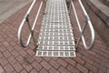 Steel Ramp for wheelchairs. Metal ramp for disabled people