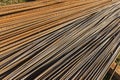Steel rebar, Metal framework Royalty Free Stock Photo