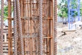 Steel rebar used for construction site building project Royalty Free Stock Photo