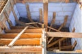 Steel reinforcement for the concrete stairs