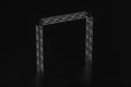 Steel reinforcement with dark background, 3d rendering