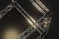 Steel reinforcement with dark background, 3d rendering