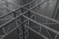 Steel reinforcement with dark background, 3d rendering