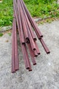 Steel rod bar for building construction Royalty Free Stock Photo