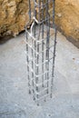 Steel rod used to reinforce concrete