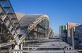 Steel roof of the modern railway station of Leuven