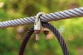 Steel Rope Clip Royalty Free Stock Photo