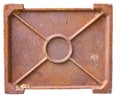 Steel rusty oven door