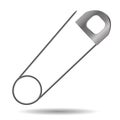 Steel safety pin