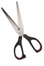 Steel scissors on white background.3D illustration.