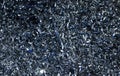 Steel scrap materials recycling. Abstract, background and texture of metal shavings. Aluminum chip waste after machining metal