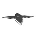 Steel Shuriken on white. 3D illustration Royalty Free Stock Photo