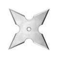 Steel Shuriken on white. 3D illustration Royalty Free Stock Photo