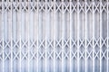 Steel shutter door with seamless patterns abstract grey background Royalty Free Stock Photo