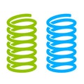 Steel spring vector icon