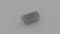 A steel spring on a white and greyish background Royalty Free Stock Photo