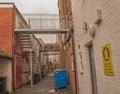 Steel stairs Up and Down the alleyway