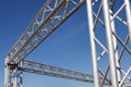 Steel structure on blue sky Royalty Free Stock Photo