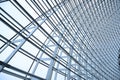 Steel structure and glass roof Royalty Free Stock Photo