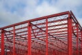 Industrial hall. Steel Structure Royalty Free Stock Photo