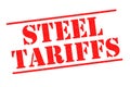 STEEL TARIFFS Rubber Stamp Royalty Free Stock Photo